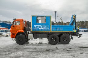 Автофургон ГПА 6+2 откр. с КМУ ИМ-95 УСТ 5453 Камаз 43118-50