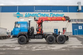 Седельный тягач Урал 44202-82М с краном-манипулятором ИТ-180