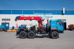 Седельный тягач Урал 5557-80 с краном-манипулятором ИТ-180