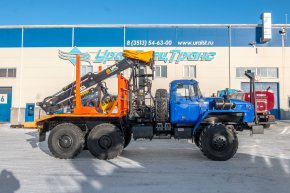 Лесовоз с манипулятором VPL100-76 УСТ 5453 Урал 5557-60Е5 