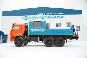 Автофургон Камаз ГПА УСТ с краном-манипулятором