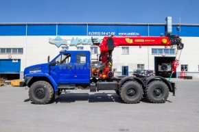 Седельный тягач с КМУ ИТ-180 (тросовый) УСТ 5453PW Урал NEXT 4320-72Е5И06