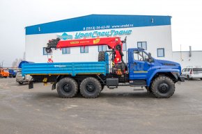 Автомобиль бортовой с КМУ ИТ-150 (тросовый) УСТ 54532F Урал NEXT 5557-72Е5Г38