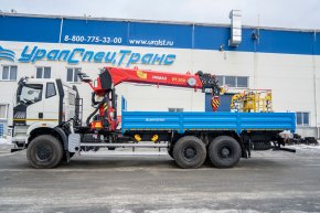 Автомобиль бортовой автомобиль с КМУ ИТ-200 (тросовый, люлька) УСТ 5453 FAW 3250 (6Х6), КБ 4800