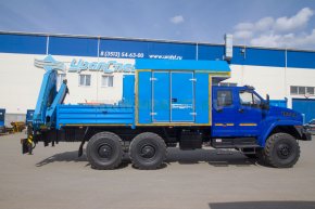 ПАРМ с КМУ ИМ-150 УСТ 5453 Урал NEXT 4320-6981-72 сдвоенная кабина