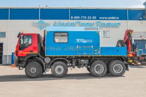 Автофургон ПАРМ с КМУ ИМ-95 IVECO-AMT 8х8