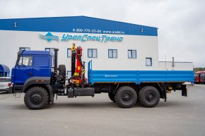 Бортовой автомобиль с КМУ ИМ-180 УСТ 5453 Урал 4320-4971-80, сп.м