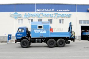 Агрегат наземного ремонта водоводов Камаз 43118 с КМУ ИМ-55